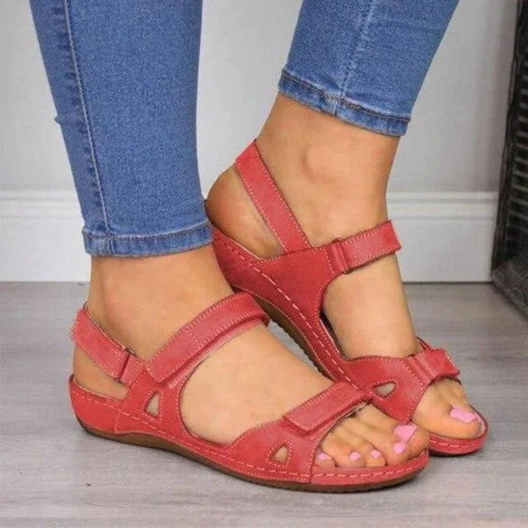 Waylynn Lena Orthopedic Open Toe Wedge Sandals For Women All Day Comfort
