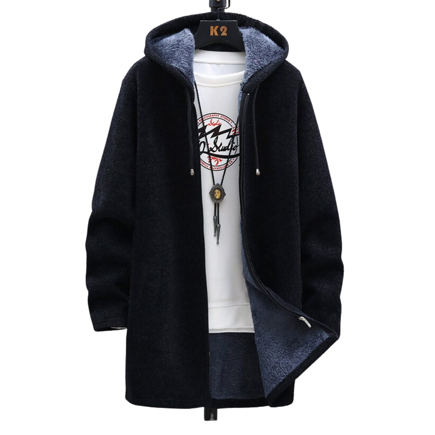 Street Wave Red Hooded Jacket For Men Cozy Warmth With Modern Streetwear Fit Premium Quality