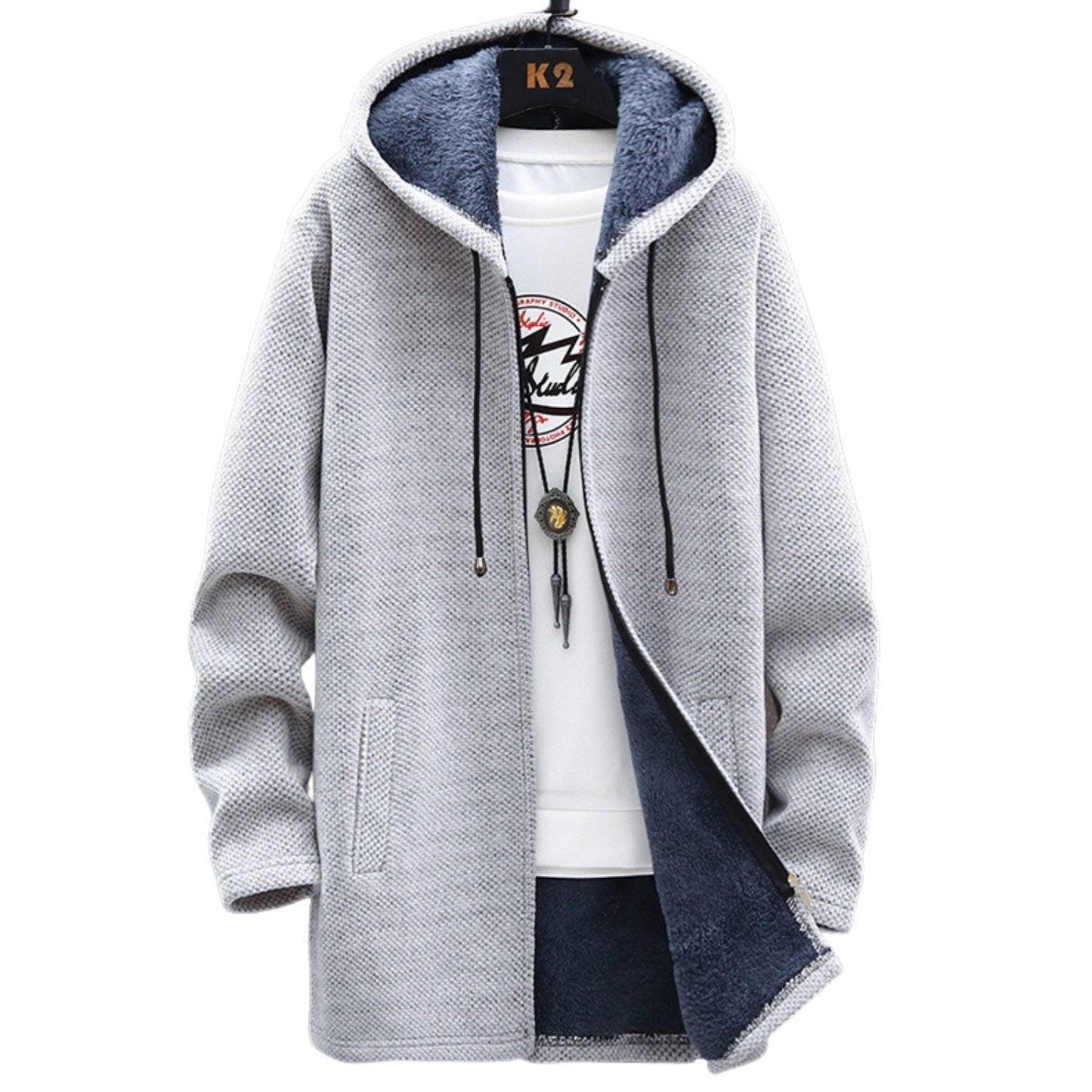 Street Wave Red Hooded Jacket For Men Cozy Warmth With Modern Streetwear Fit Premium Quality