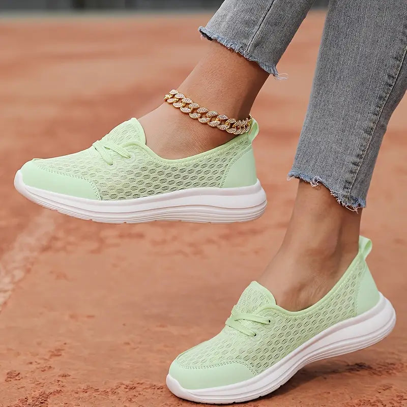 Street Wave Paloma Lightweight Breathable All Day Comfort Lace Up Sneakers For Women With Soft Cushioned Sole