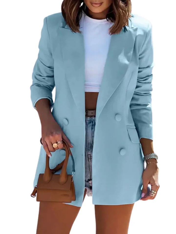 Street-Wave Long Blazer For Women With Extended Silhouette And Relaxed Fit Chic Everyday Wear