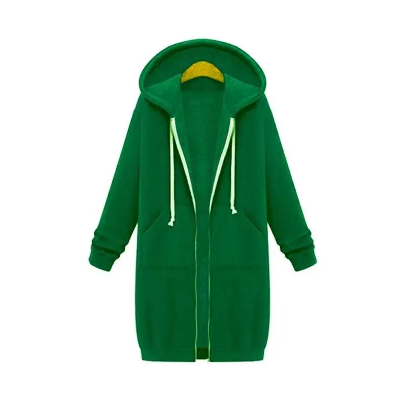 Street Wave Longline Zip Hoodie For Women Cozy Layering