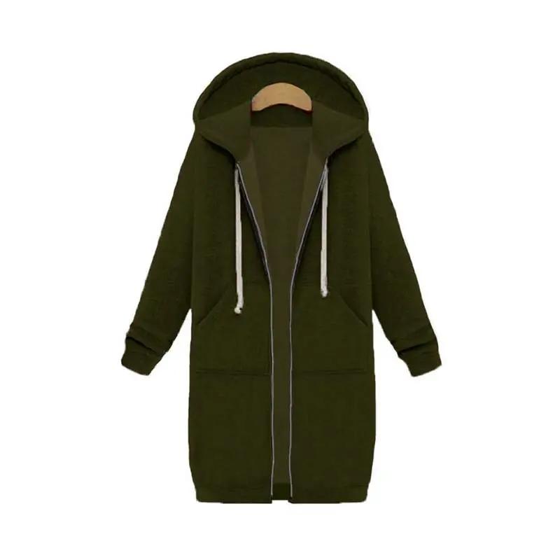 Street Wave Longline Zip Hoodie For Women Cozy Layering