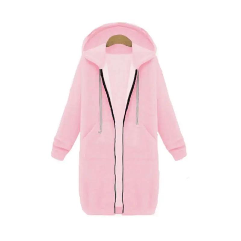 Street Wave Longline Zip Hoodie For Women Cozy Layering