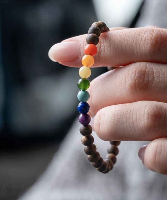 Bracelet Xiaomi en perles arc-en-ciel faites à la main - Street-Wave