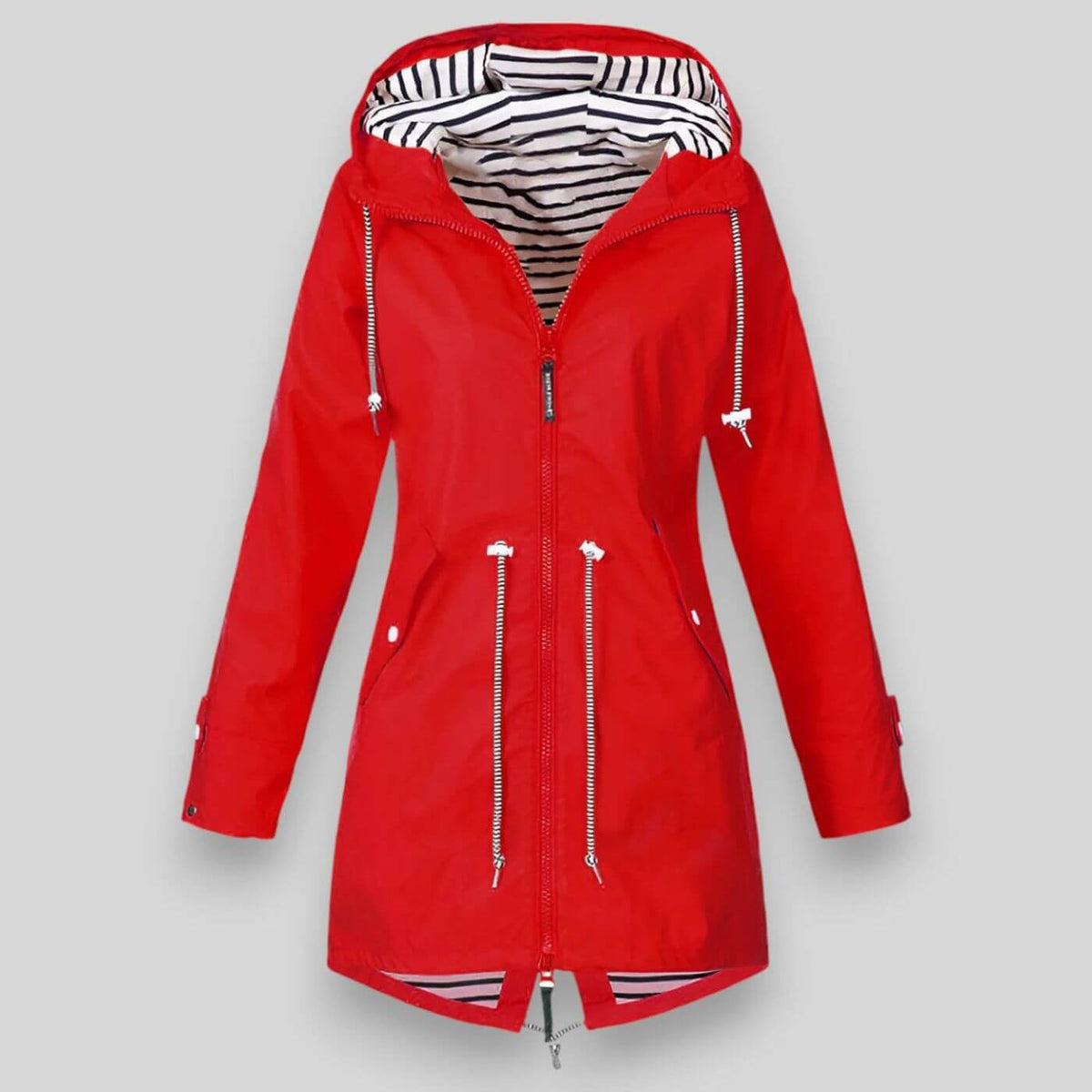 Women's Waterproof Jacket with Lightweight Design and Adjustable Hood