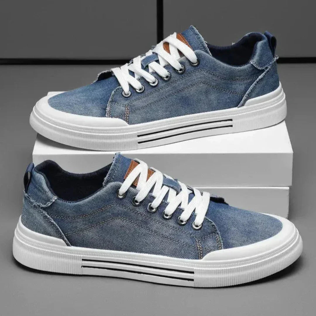 Waylynn Denim Lace Up Sneakers For Everyday Style And Comfort