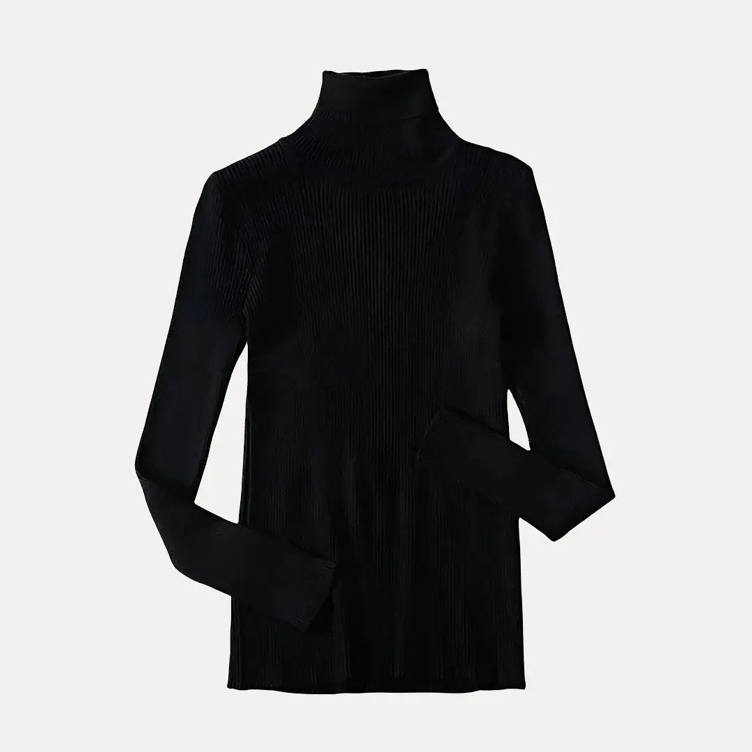 Waylynn Lucy Mock Ribbed Sweater For Women Cozy Layering