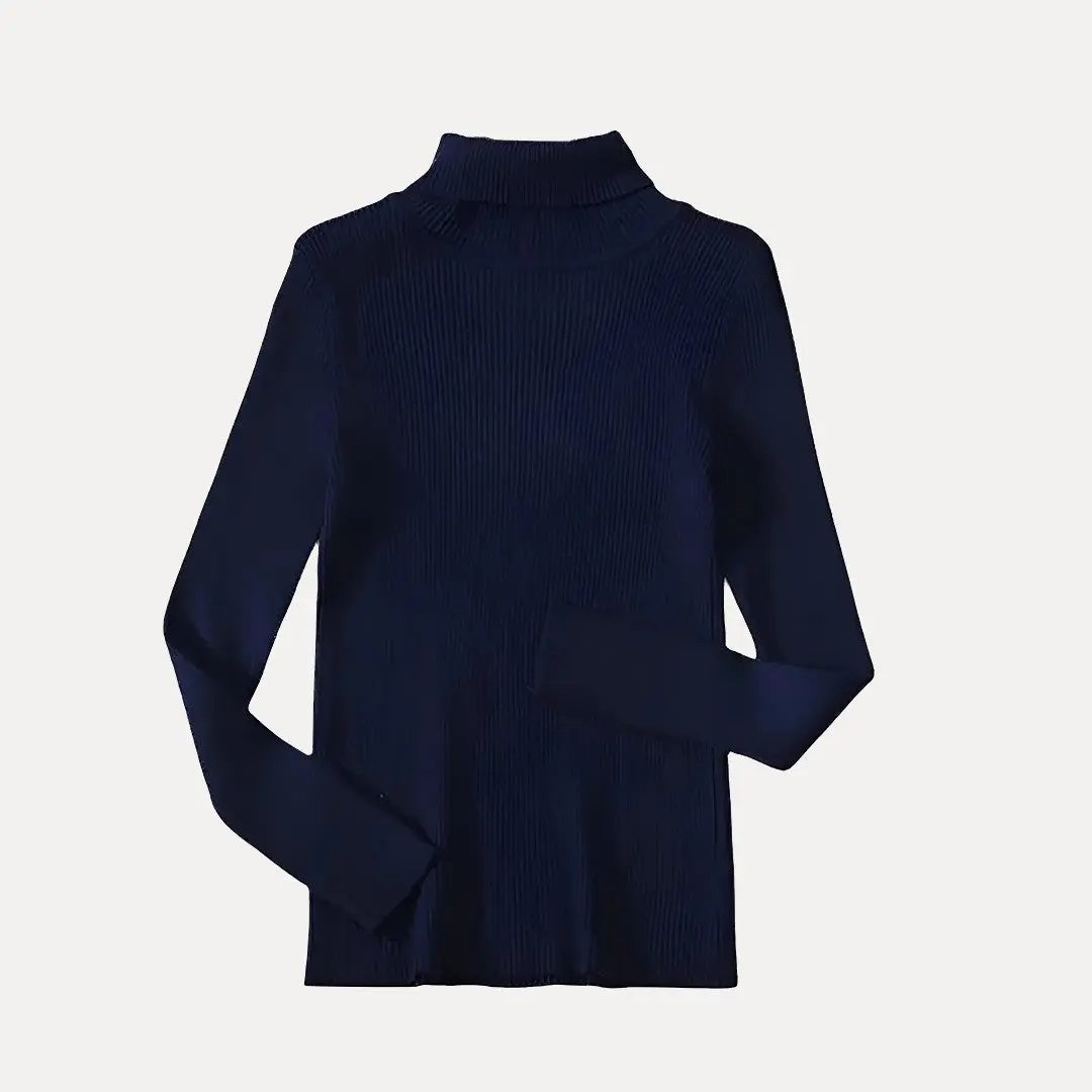 Waylynn Lucy Mock Ribbed Sweater For Women Cozy Layering