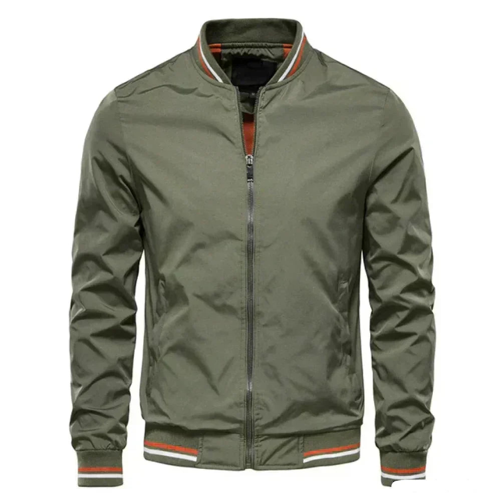 Street-wave Lightweight Summer Bomber Jacket For Men Breathable Comfort And Easy Style