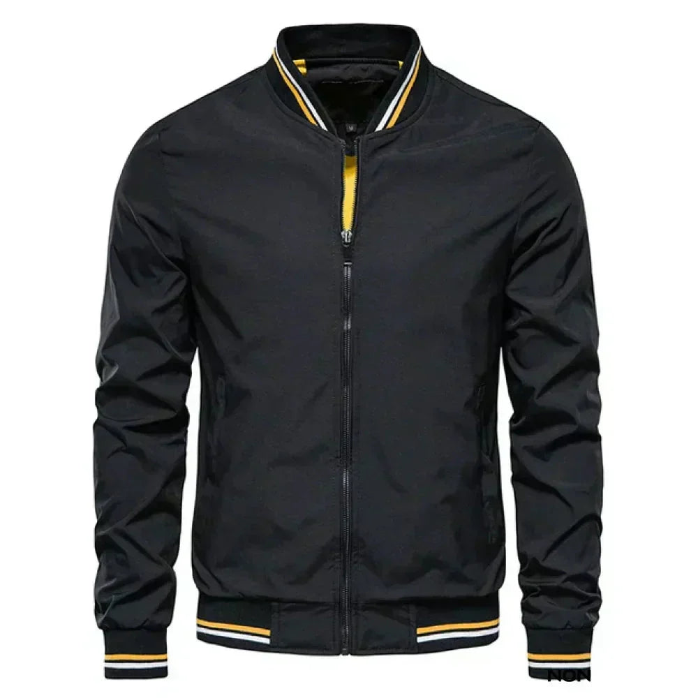 Street-wave Lightweight Summer Bomber Jacket For Men Breathable Comfort And Easy Style