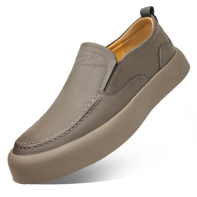 EliteWalk Leather Loafers RoyalStep For Men Breathable Comfort SlipOn Luxury Summer Ready