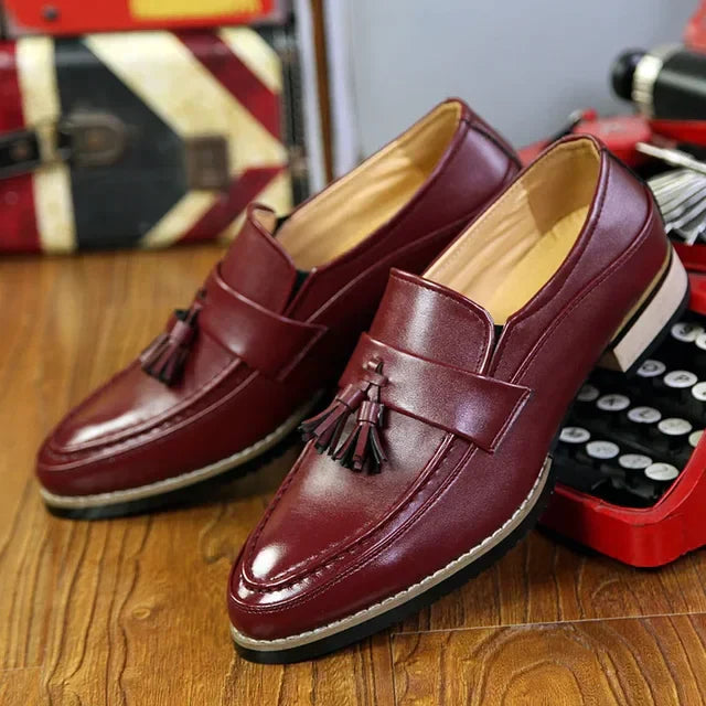 EliteMan Leather Men Loafers Luxury Comfort For Business Casual Professionals And Everyday Wear