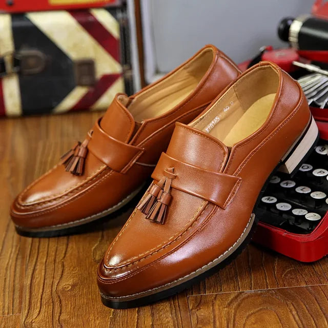 EliteMan Leather Men Loafers Luxury Comfort For Business Casual Professionals And Everyday Wear