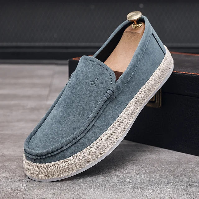 Linen Loafers For Men CasualComfy TrendMann By Street-Wave Lightweight Breathable Summer Comfort