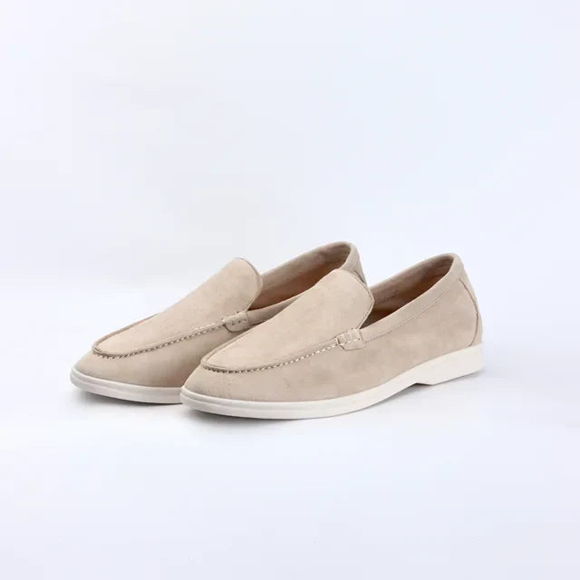WalkCharm Mens Suede Leather Loafers Slip On For Summer Comfort And Everyday Style All Day Wear