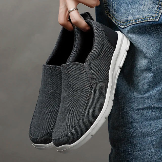 SchuhKönig Linen Slip On Loafers for Men Ultra Lightweight Breathable Comfort Casual Summer Style