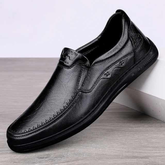 Street-wave Leather Loafers for Men Premium Genuine Leather Moccasins for Stylish Comfort