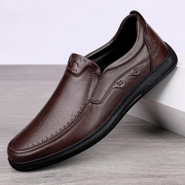 Street-wave Leather Loafers for Men Premium Genuine Leather Moccasins for Stylish Comfort