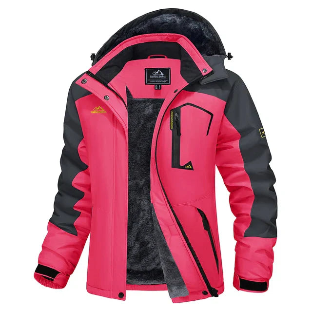 Waterproof Womens Jacket Street-wave HILONNA Windproof Warm Fleece Lined Outdoor Coat For Women