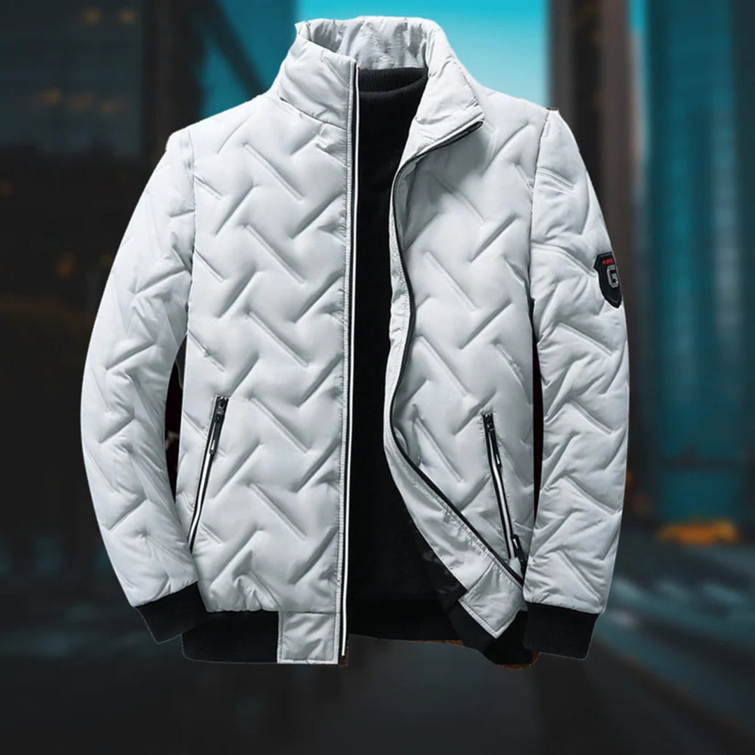 Van Halen Softshell Jacket for Men Luxurious Quilted Warm Winter Coat with Modern Fit