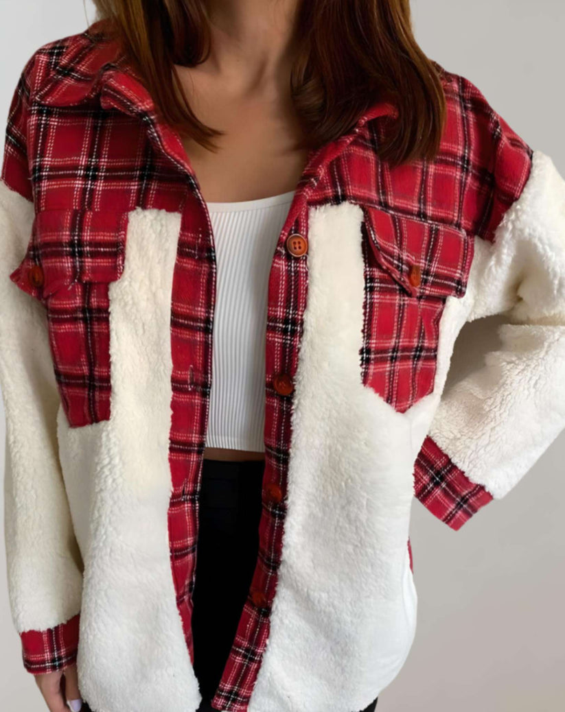 Street-Wave Marlies Women Warm Coat with Cozy Sherpa Lining for Cold Days Easy Care