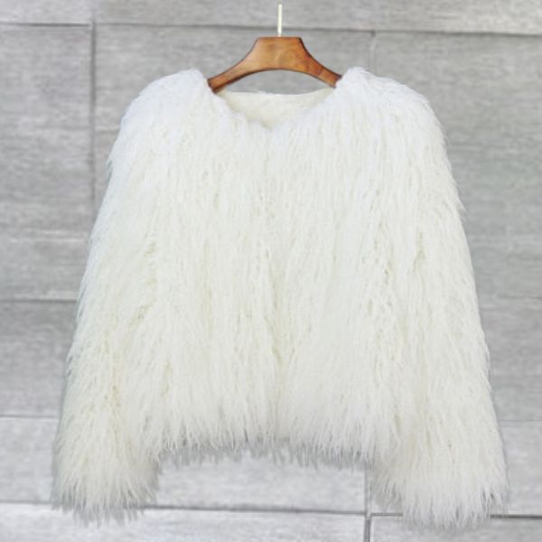 Streetwave Martina Faux Fur Coat For Women Luxurious Warmth Plush Pink Fur Outerwear