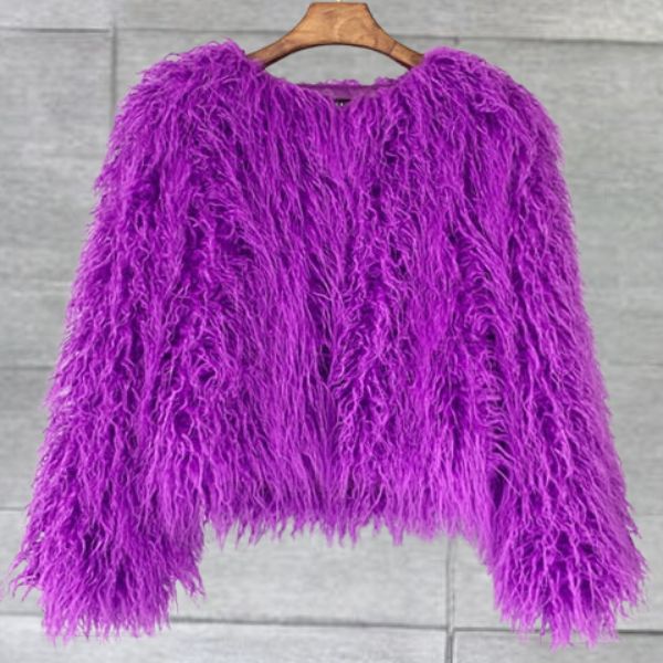 Streetwave Martina Faux Fur Coat For Women Luxurious Warmth Plush Pink Fur Outerwear