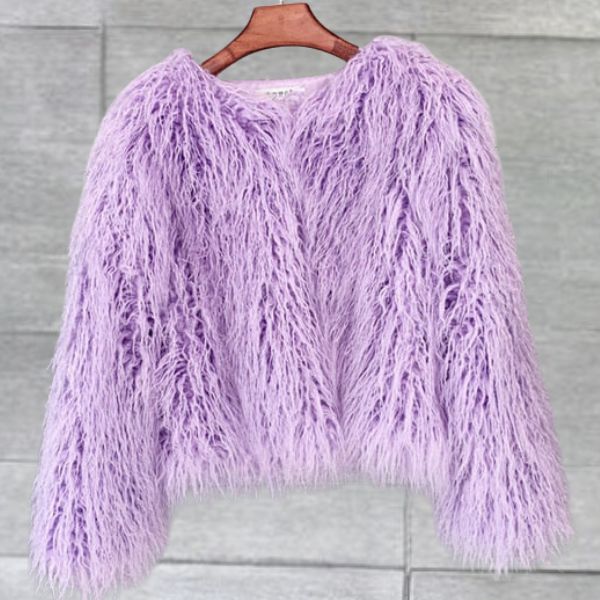 Streetwave Martina Faux Fur Coat For Women Luxurious Warmth Plush Pink Fur Outerwear