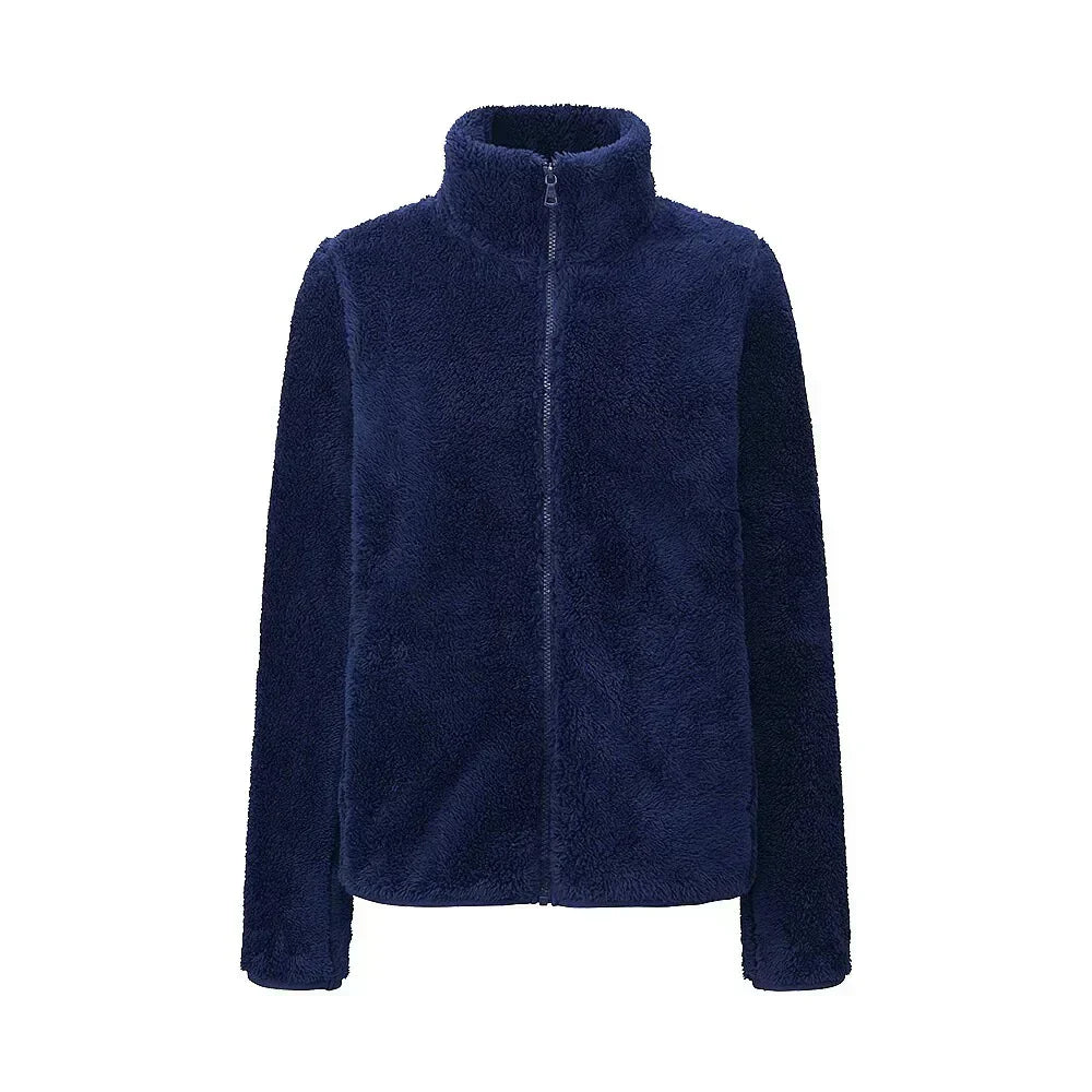 Street-Wave Plush Zip-Up Jacket For Women, Ultra-Soft Cozy Relaxed-Fit Warmth Everyday