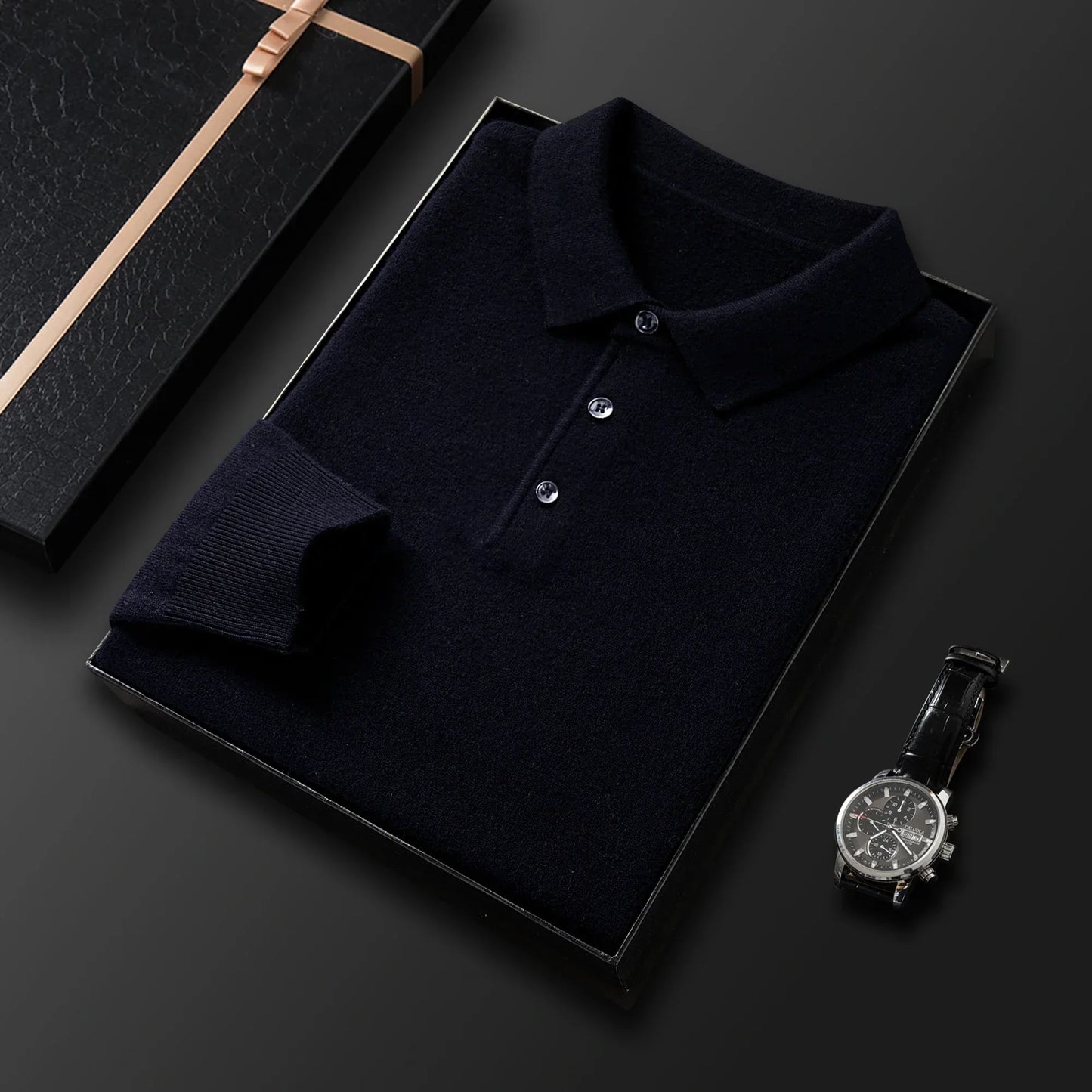 Street-Wave Premium Polo Sweater For Men Luxurious Comfort And Timeless Style For Quality Seekers