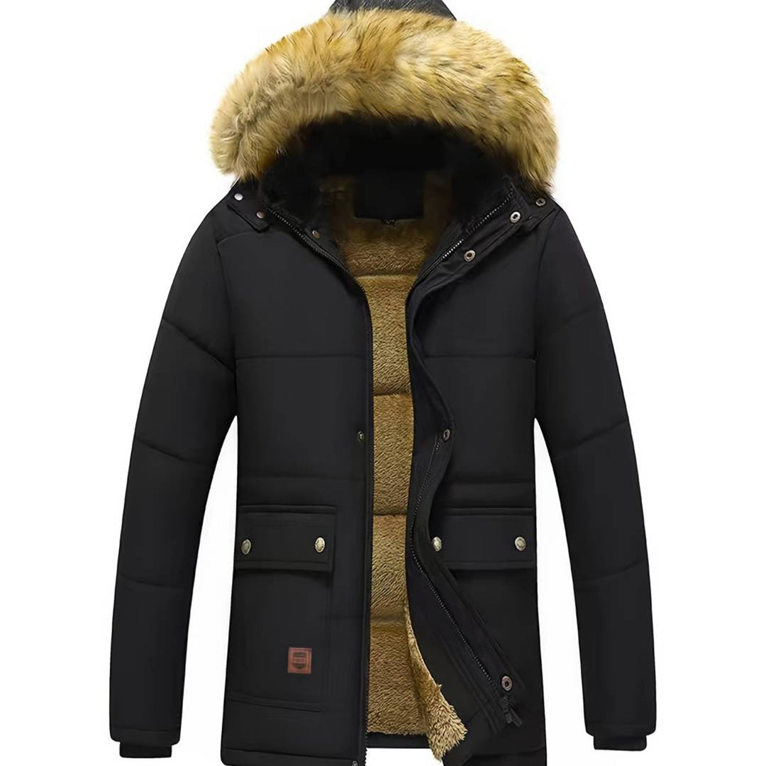 Michael Parka Coat For Men With Fur Collar Premium Warmth All Weather Winter Jacket