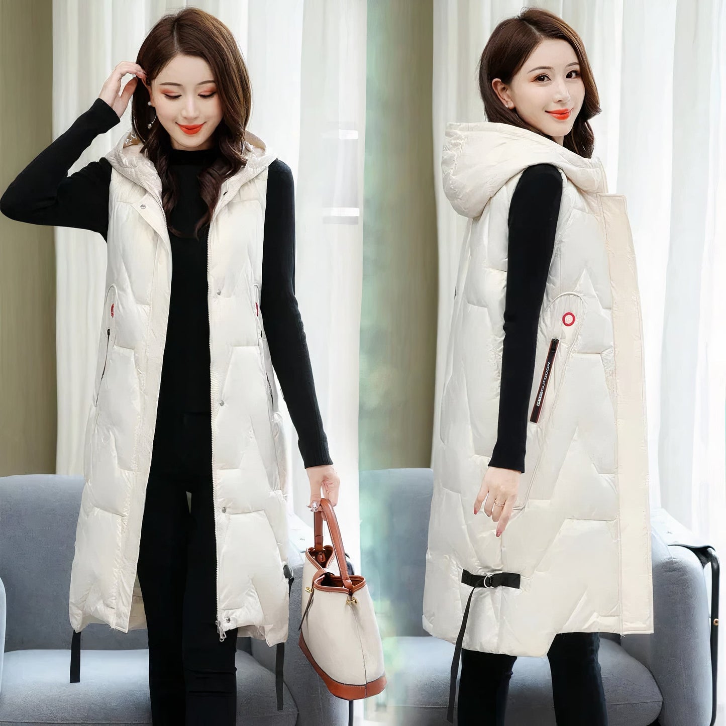 Streetwave Mitzi Womens Long Puffer Coat Hooded Warmth And Timeless Style For Winter Fashion