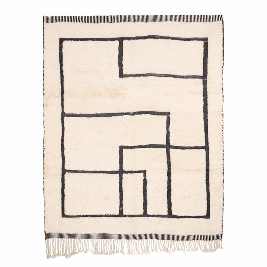 Unbalanced Ratio - Luxury Shag Moroccan Rug - Street-Wave