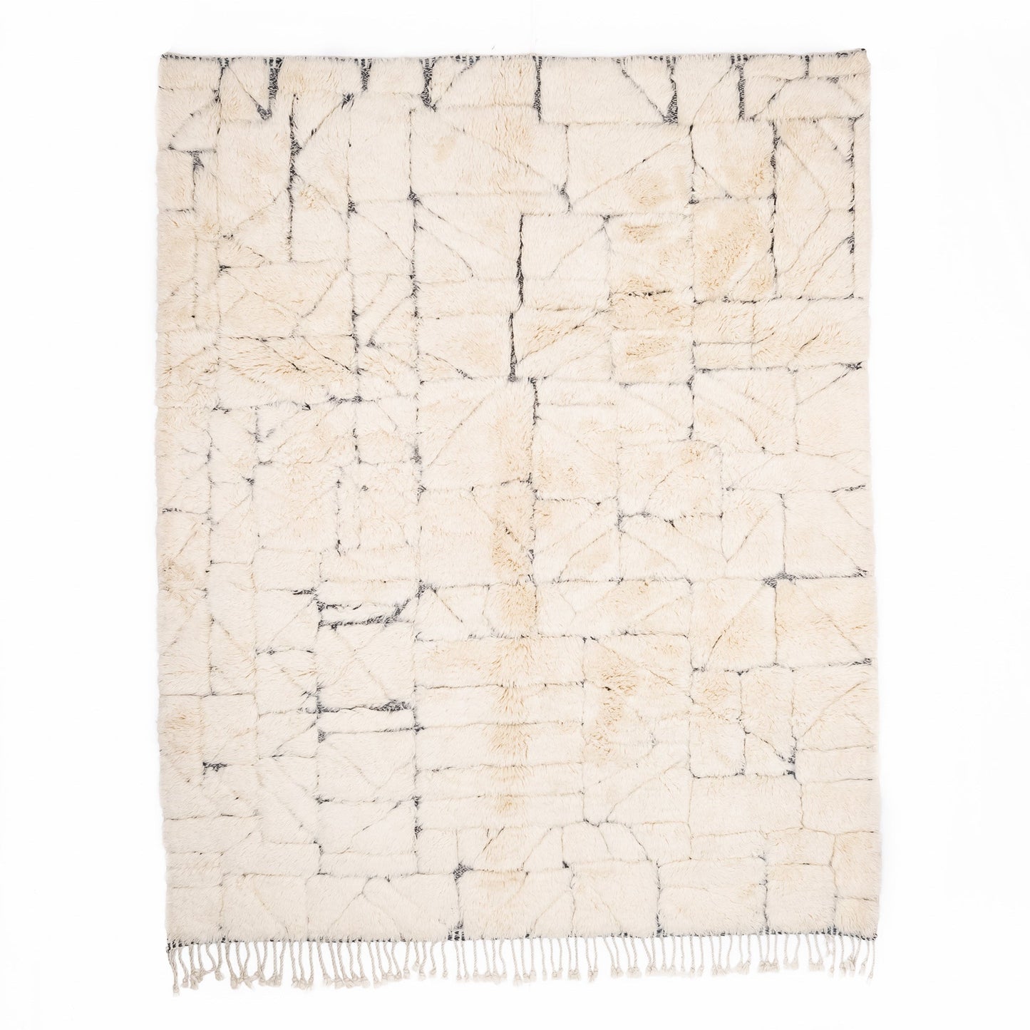 Fragmented Memories - Luxury Shag Moroccan Rug - Street-Wave