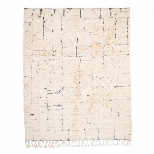 Fragmented Memories - Luxury Shag Moroccan Rug - Street-Wave