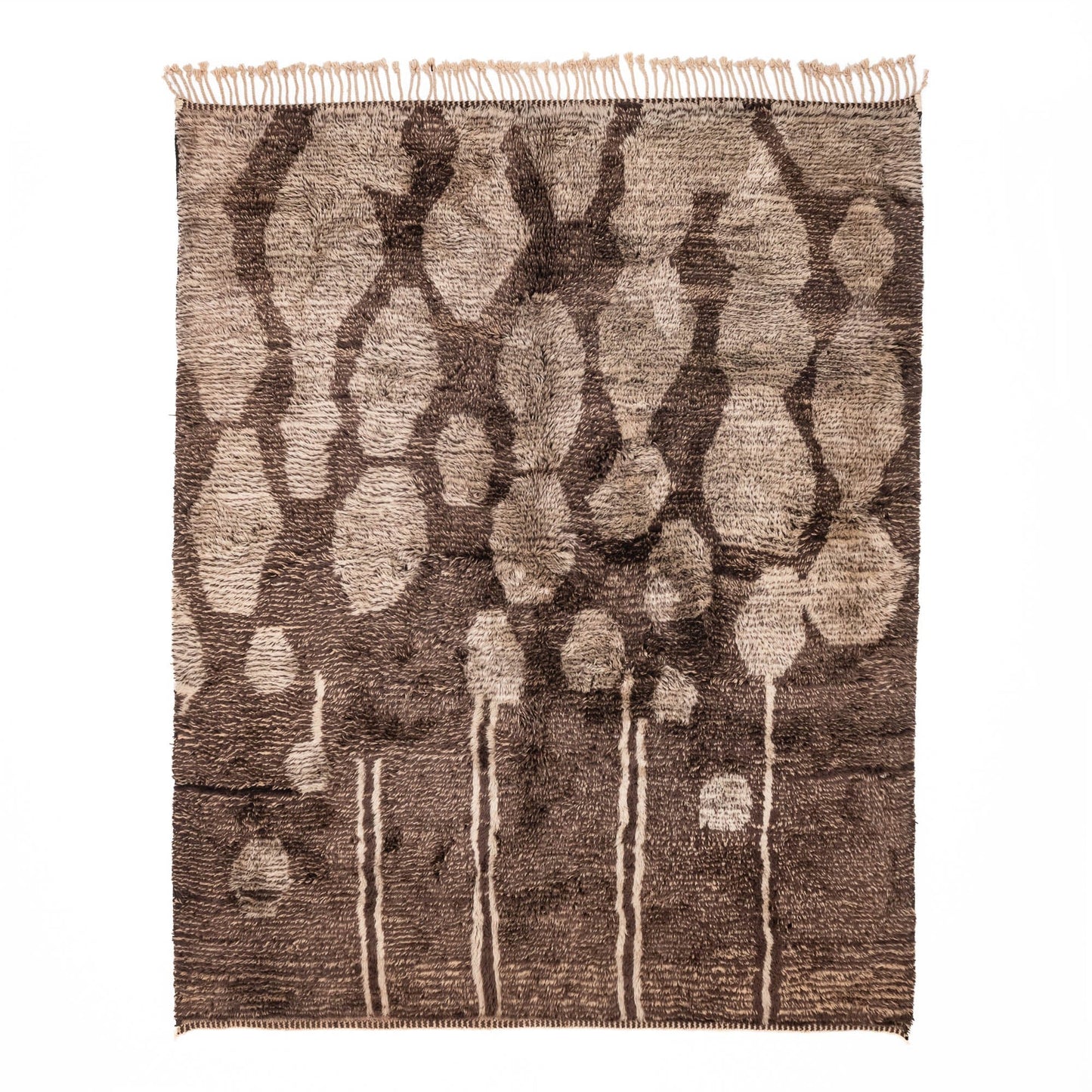 Mocha Melody - Luxury Shag Moroccan Rug - Street-Wave