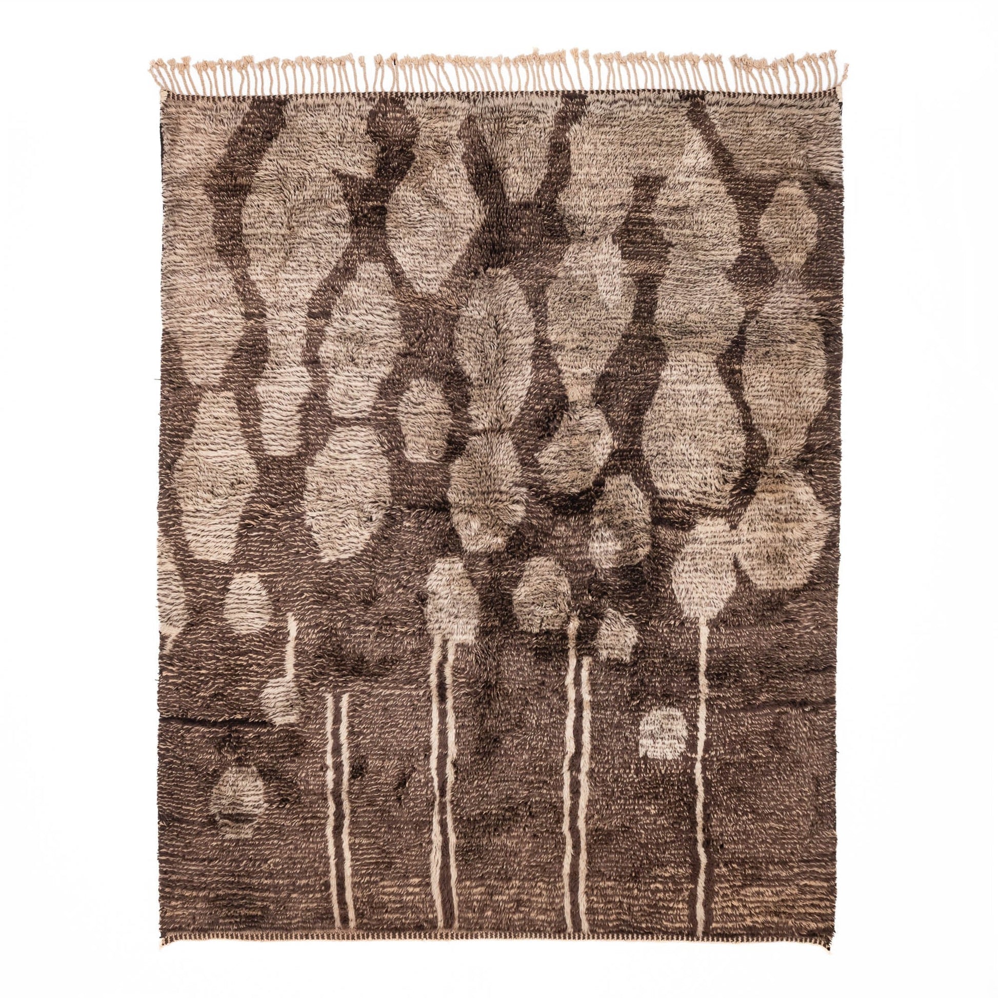 Mocha Melody - Luxury Shag Moroccan Rug - Street-Wave