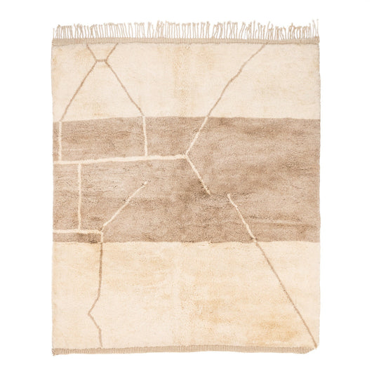 Pale Elegance - Luxury Shag Moroccan Rug - Street-Wave