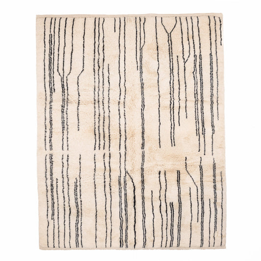 Metro Lines - Luxury Shag Moroccan Rug - Street-Wave