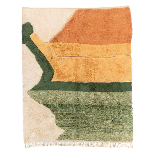Verdant Dune - Luxury Shag Moroccan Rug - Street-Wave
