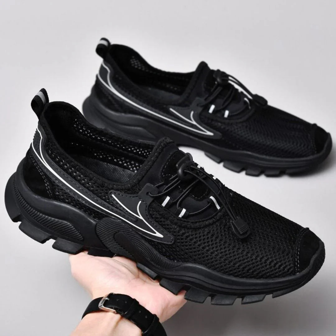 Maddox Stealth Sneakers by Street-Wave Streetwear Ready Athletic Shoes with Ultra Flex Sole and Deep Tread