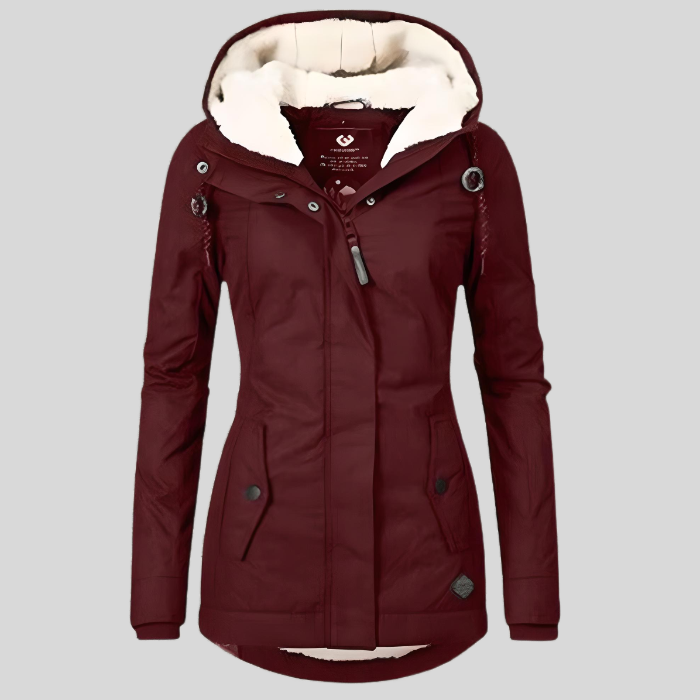 Waterproof Fleece Lined Coat For Women By Street Wave Warm Dry Winter Outerwear For Cold Weather