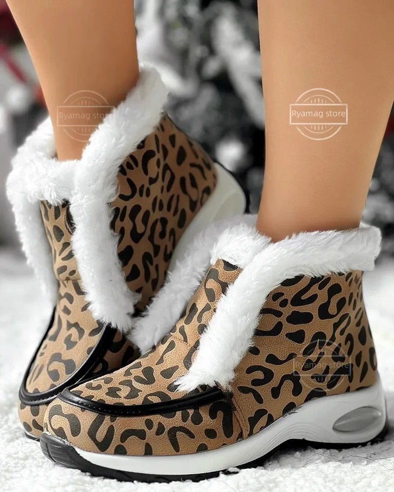 Women's Casual Ankle Boots with Vegan Material and Versatile Design