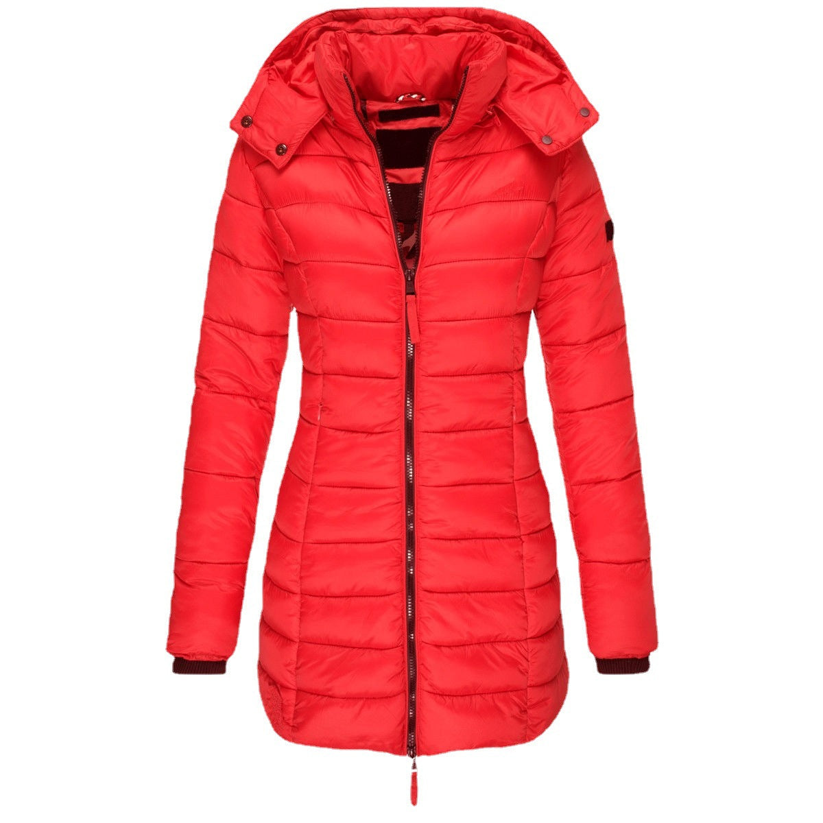 Street-Wave Winter Puffer Jacket With Hood For Women Ultra Warm Insulated Coat Longline
