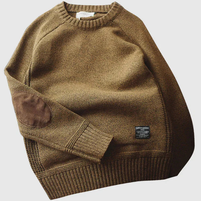 Street-wave Men's Classic Knit Sweater Warmth and Durability in Timeless Colors for Everyday Wear