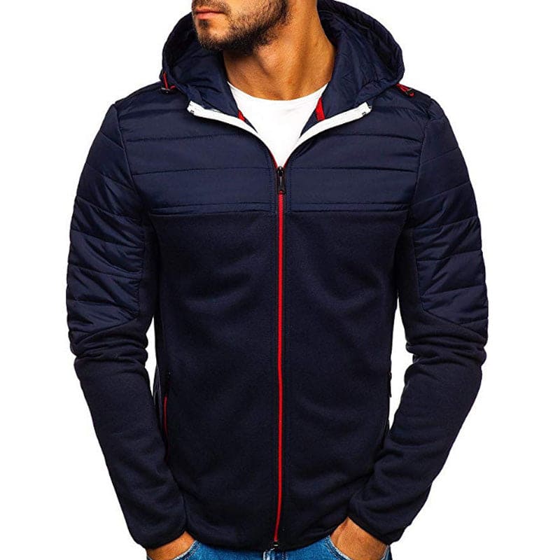 Street-wave Hooded Jacket For Men With Water Resistant Windproof Shield And All Weather Comfort