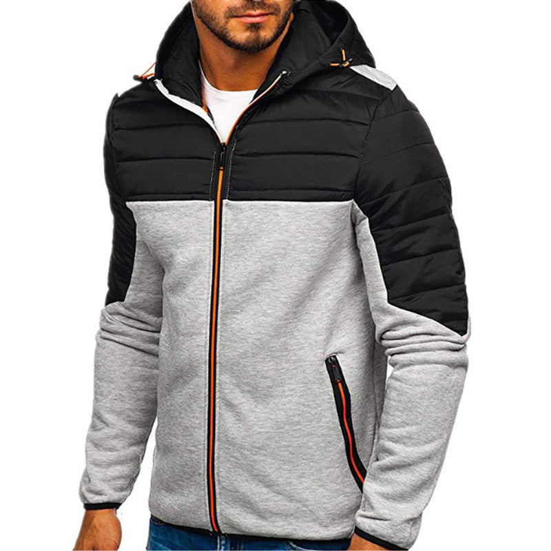 Street-wave Hooded Jacket For Men With Water Resistant Windproof Shield And All Weather Comfort
