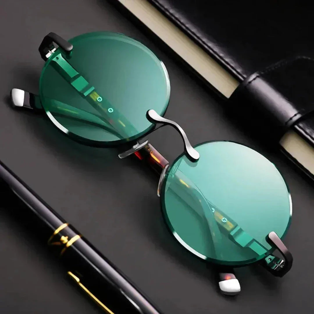 Waylynn Rimless Round Sunglasses For Stylists Screwless