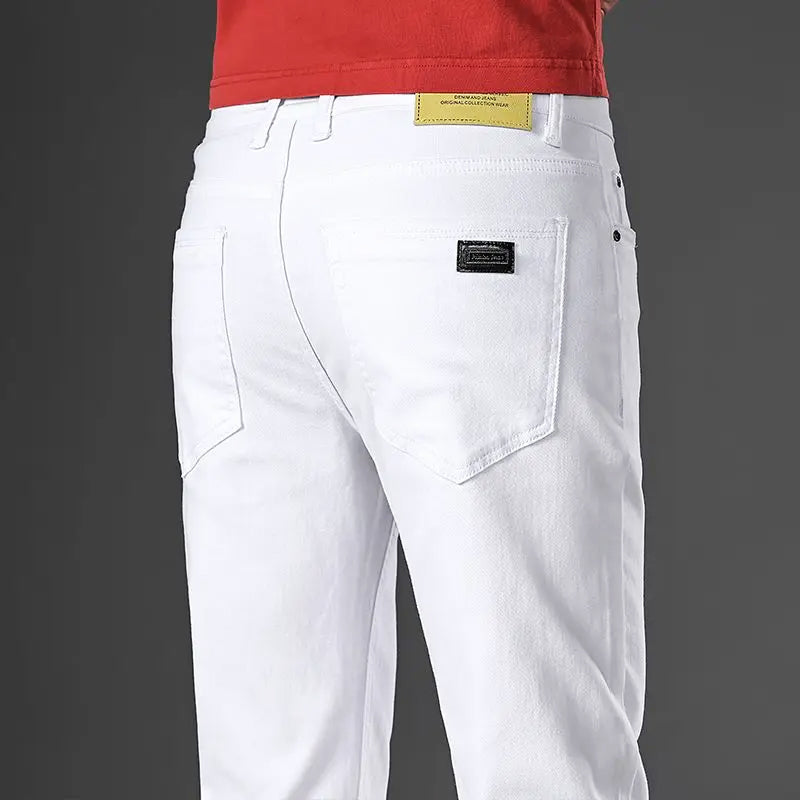 Street-Wave Mens Tapered Trousers Cotton Blend Full Length Five Pockets